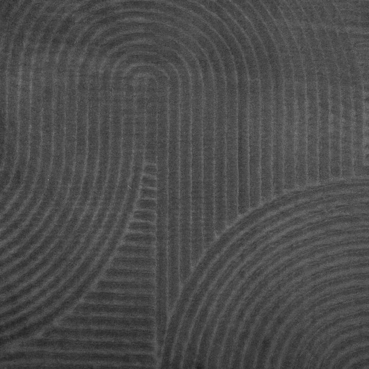 gulvtæppe IZA 200x280 cm kort luv skandinavisk look antracitgrå