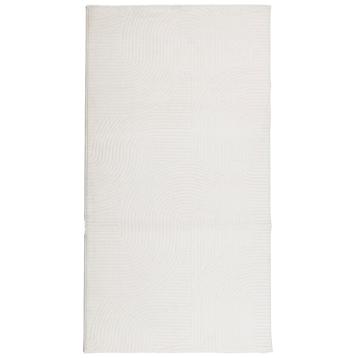 gulvtæppe IZA 80x150 cm kort luv skandinavisk look cremefarvet