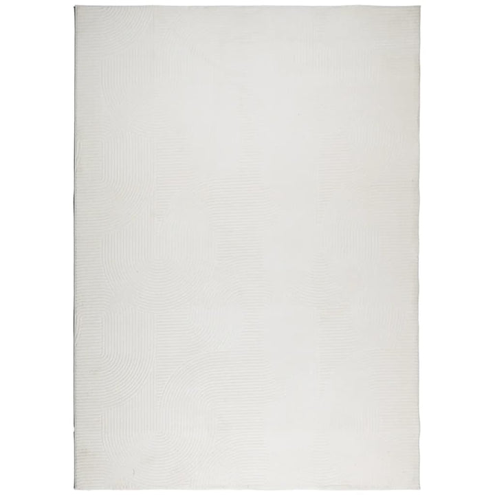 gulvtæppe IZA 200x280 cm kort luv skandinavisk look cremefarvet