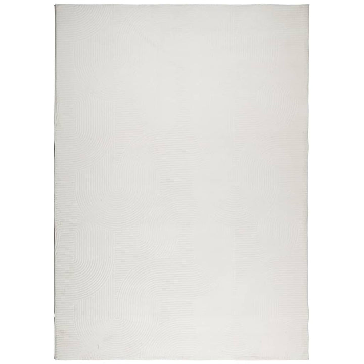 gulvtæppe IZA 240x340 cm kort luv skandinavisk look cremefarvet