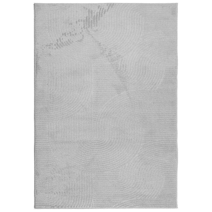 gulvtæppe IZA 120x170 cm kort luv skandinavisk look grå