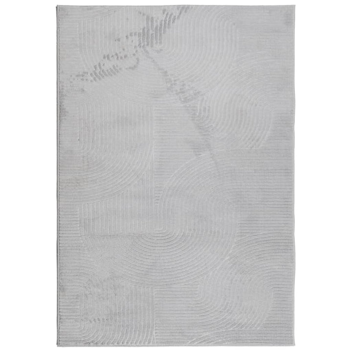 gulvtæppe IZA 160x230 cm kort luv skandinavisk look grå
