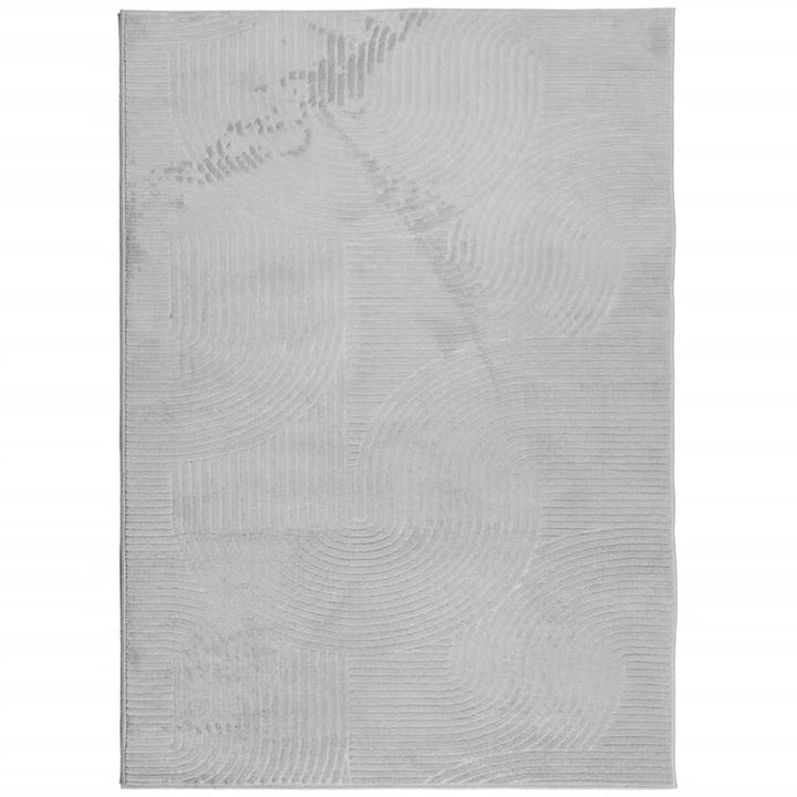 gulvtæppe IZA 200x280 cm kort luv skandinavisk look grå