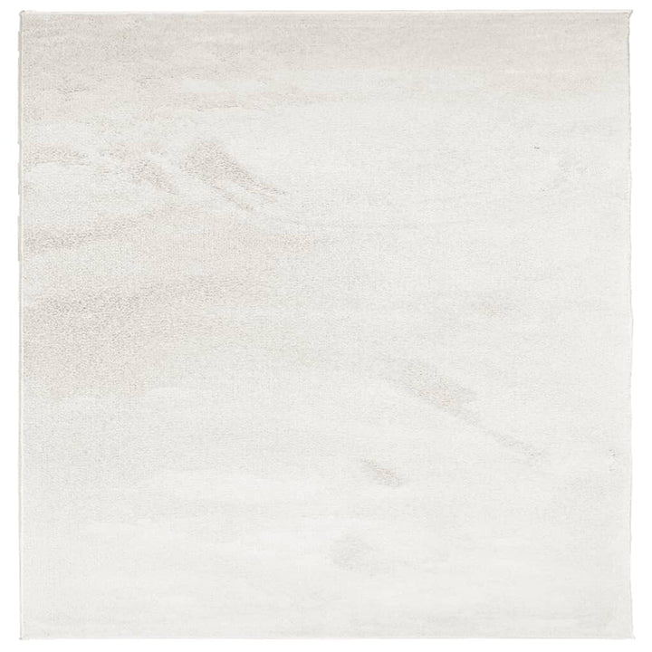 gulvtæppe OVIEDO 120x120 cm kort luv beige