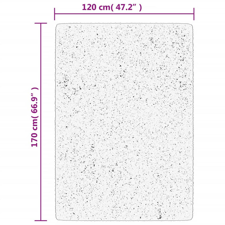 gulvtæppe OVIEDO 120x170 cm kort luv beige