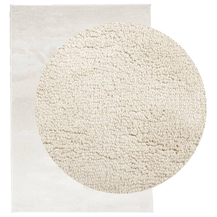 gulvtæppe OVIEDO 160x230 cm kort luv beige