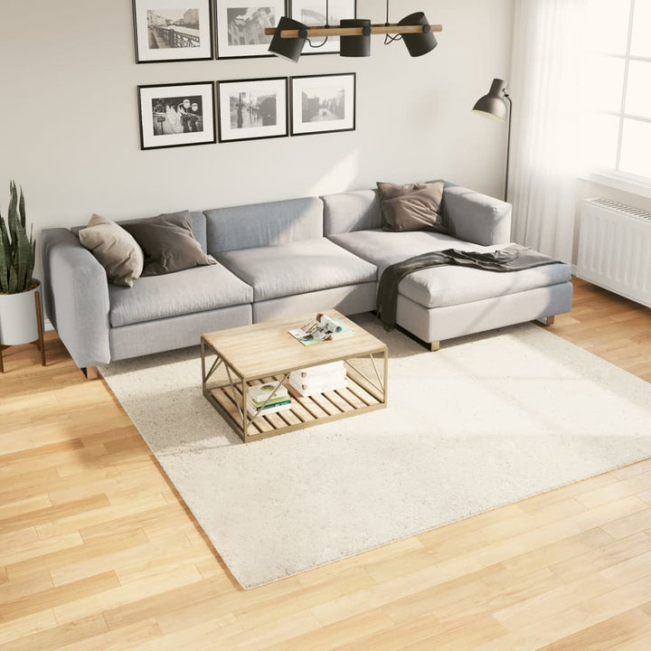gulvtæppe OVIEDO 240x240 cm kort luv beige