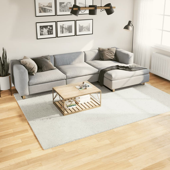 gulvtæppe OVIEDO 200x280 cm kort luv cremefarvet