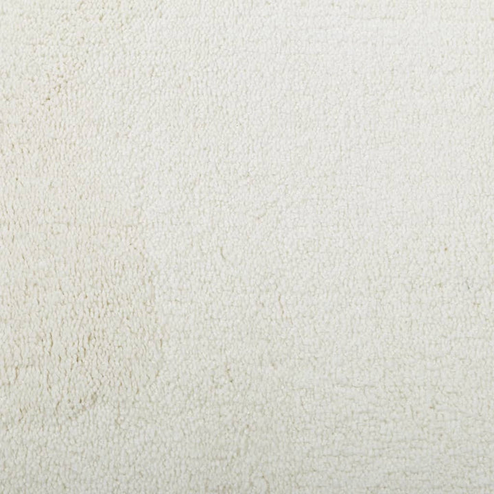 gulvtæppe OVIEDO Ø 200 cm kort luv cremefarvet