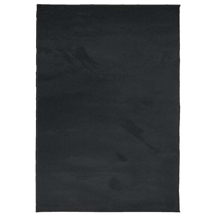 gulvtæppe OVIEDO 160x230 cm kort luv sort