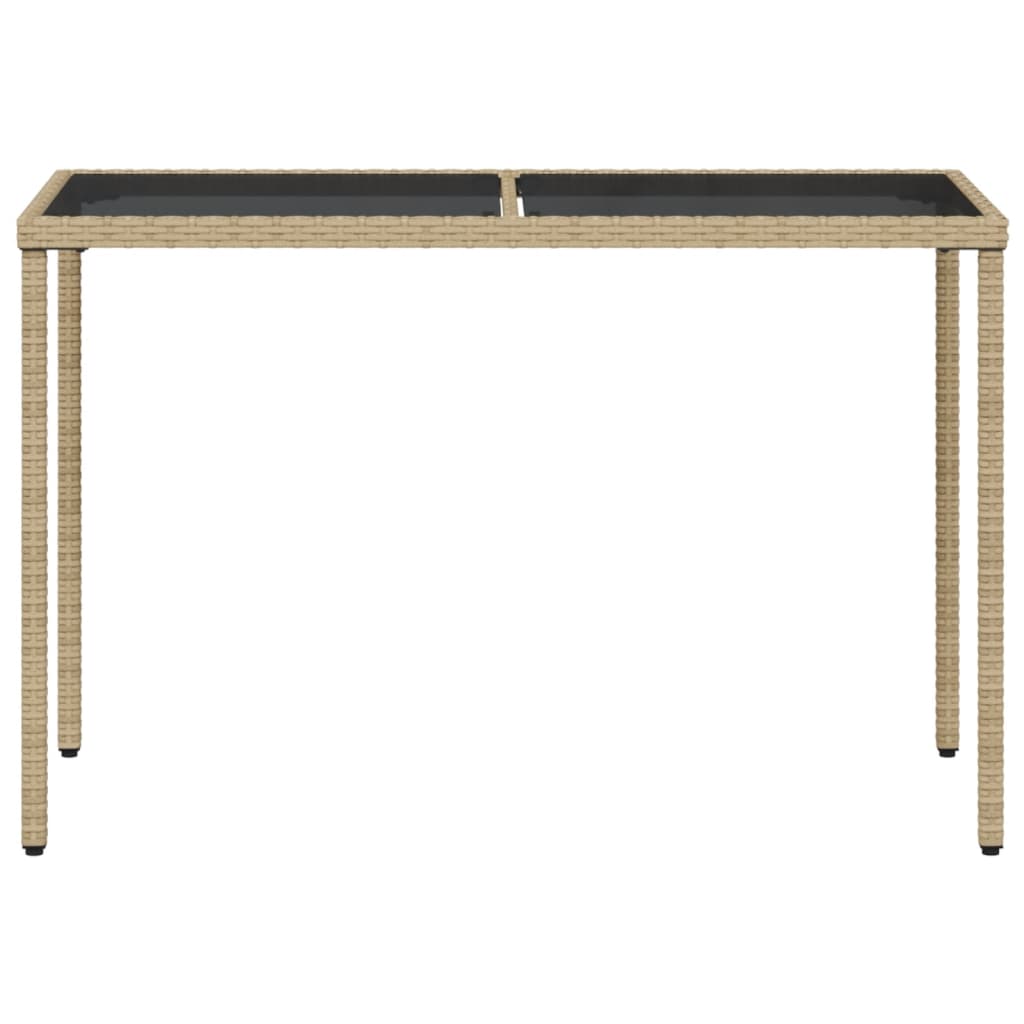 spisebordssæt til haven 5 dele med hynder polyrattan beige