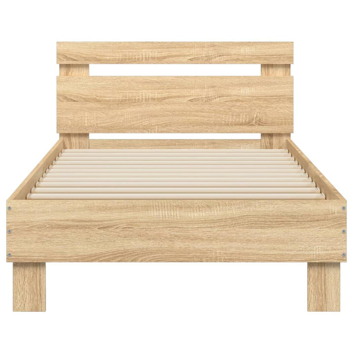 sengeramme m. sengegavl 90x200 cm uden madras sonoma-eg