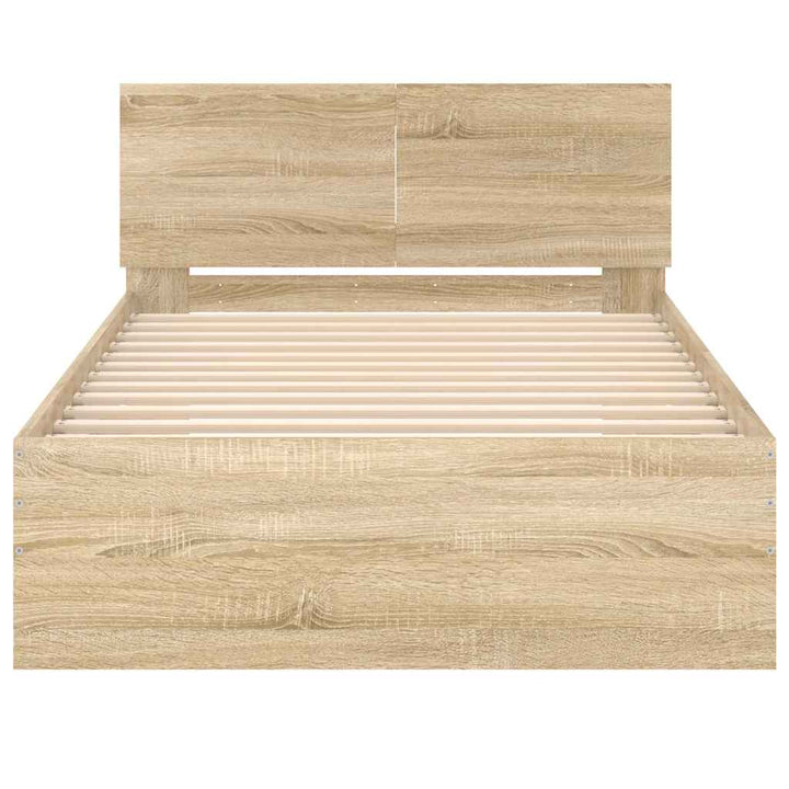 sengeramme m. sengegavl 100x200 cm uden madras sonoma-eg