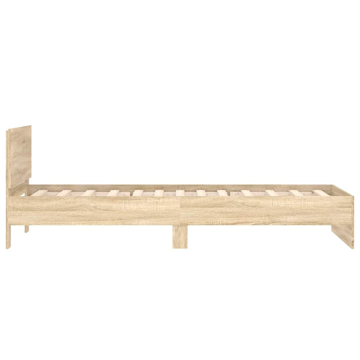 sengeramme m. sengegavl 100x200 cm uden madras sonoma-eg