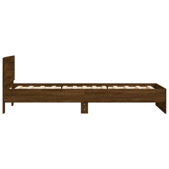 sengeramme m. sengegavl 100x200 cm uden madras brunt eg