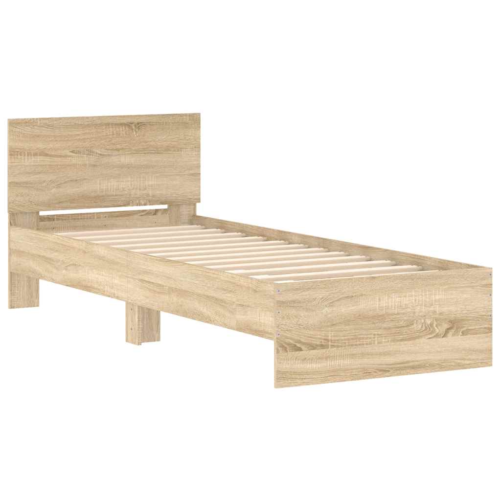 sengeramme m. sengegavl 90x190 cm uden madras sonoma-eg