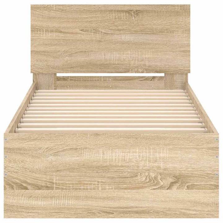 sengeramme m. sengegavl 90x190 cm uden madras sonoma-eg
