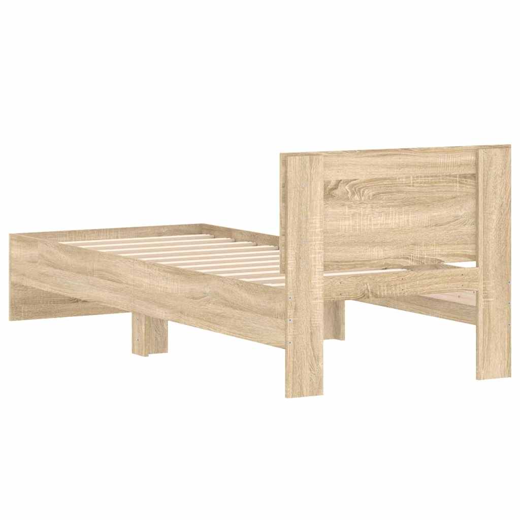 sengeramme m. sengegavl 90x190 cm uden madras sonoma-eg