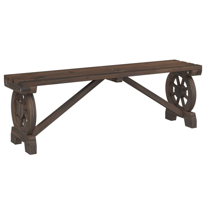 havebænk 115 cm massivt fyrretræ