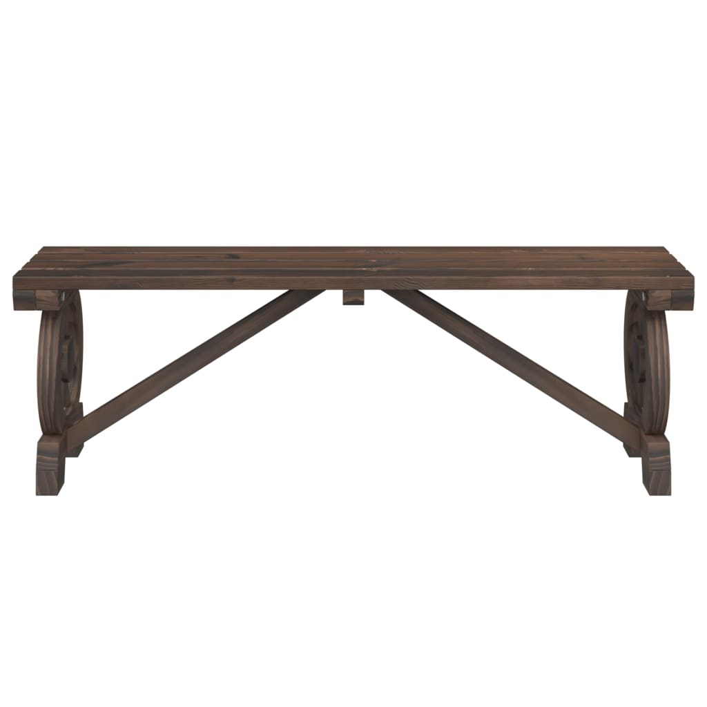 havebænk 115 cm massivt fyrretræ