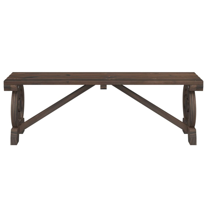 havebænk 115 cm massivt fyrretræ
