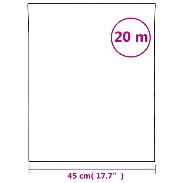 vinduesfolie 45x2000 cm PVC matteret hvid