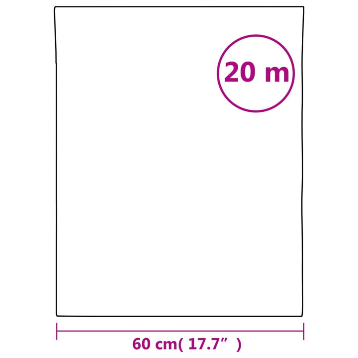 vinduesfolie 60x2000 cm PVC matteret hvid