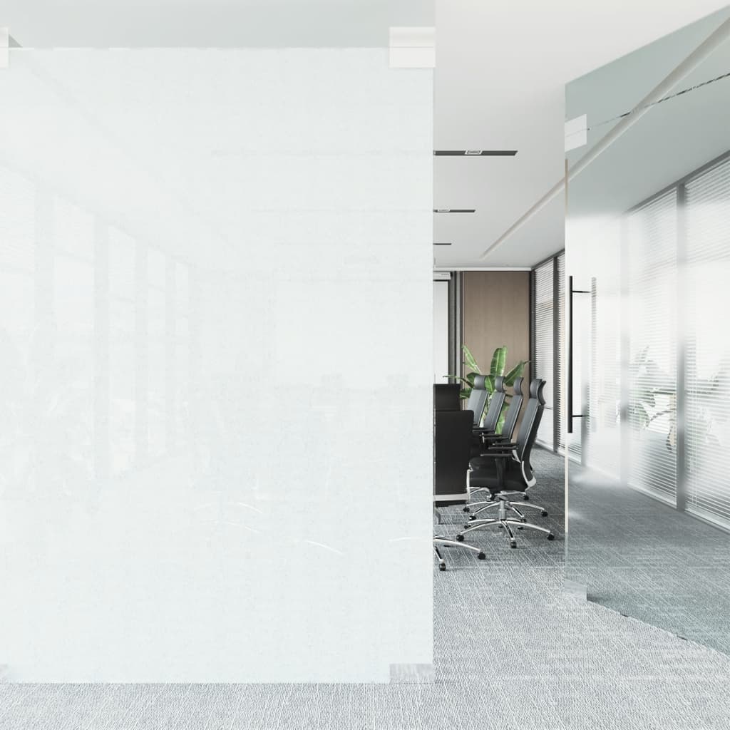vinduesfolie 90x2000 cm PVC matteret hvid