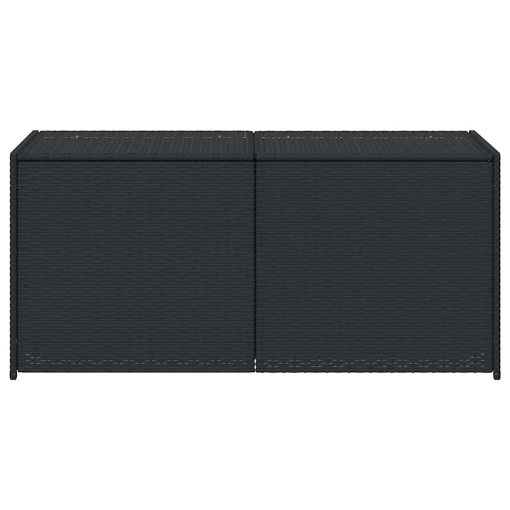opbevaringsboks til haven 283 l polyrattan sort