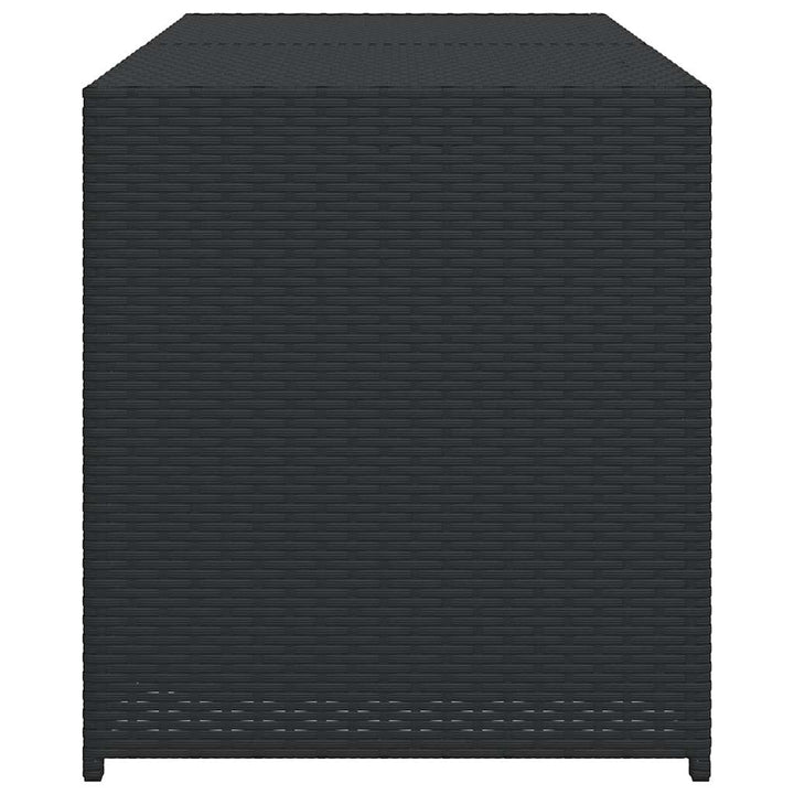 opbevaringsboks til haven 283 l polyrattan sort