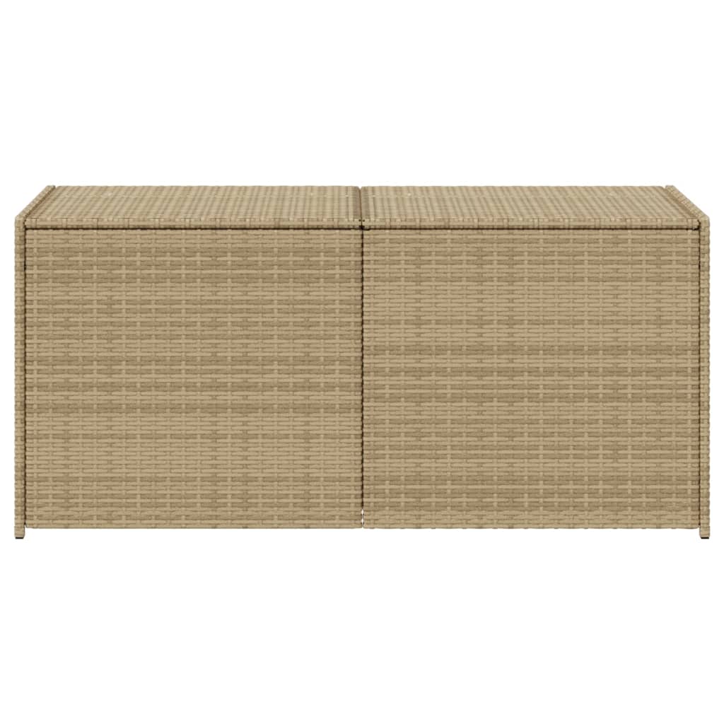opbevaringsboks til haven 283 l polyrattan beige