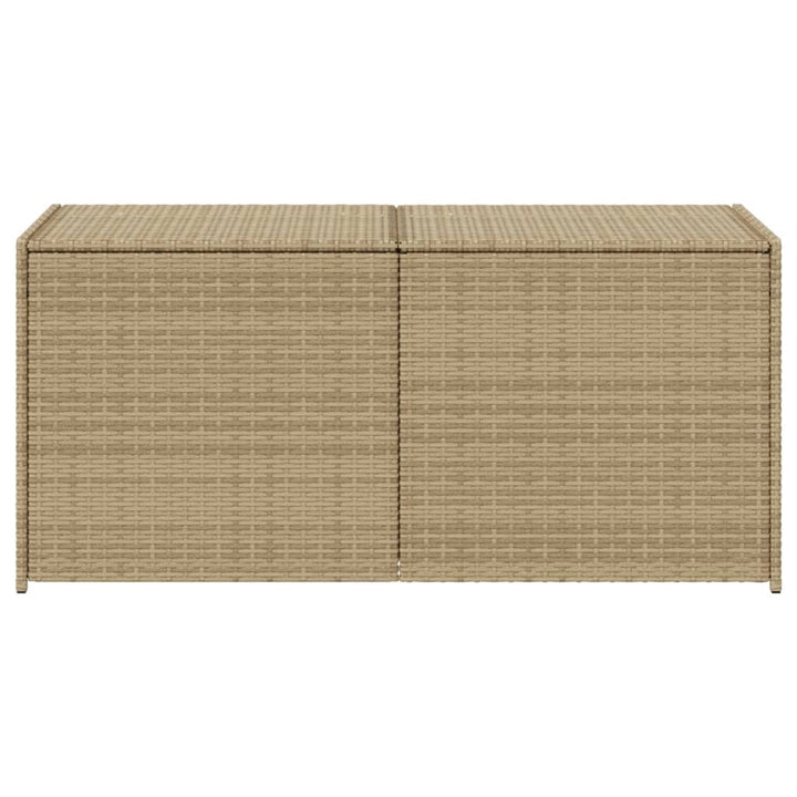 opbevaringsboks til haven 283 l polyrattan beige