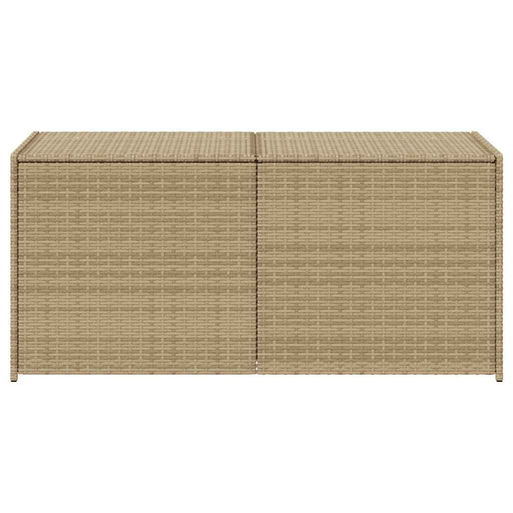 opbevaringsboks til haven 283 l polyrattan beige