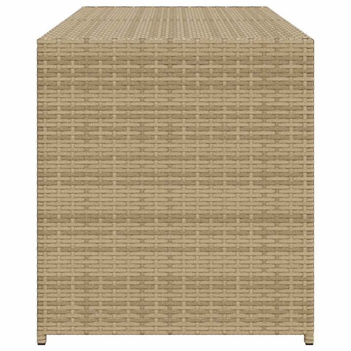 opbevaringsboks til haven 283 l polyrattan beige