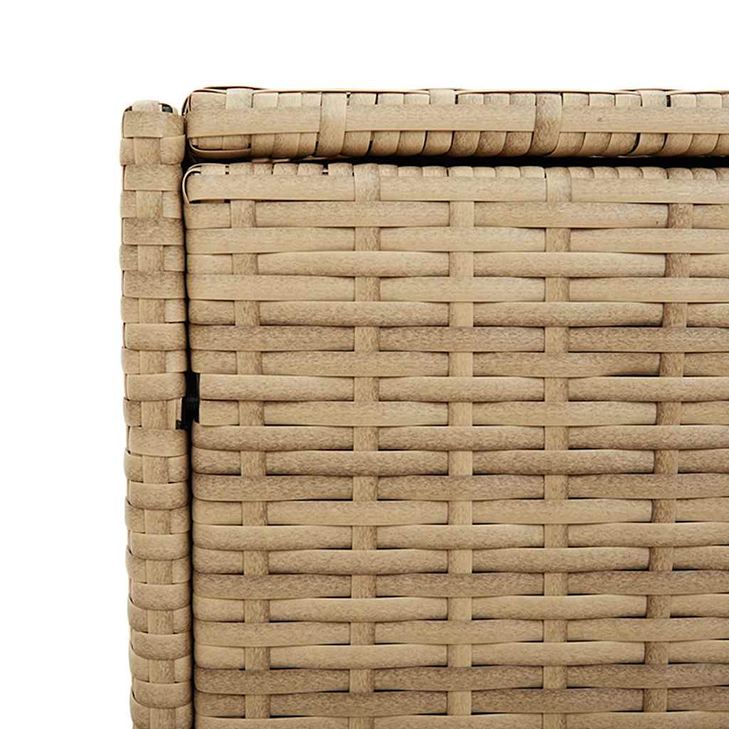 opbevaringsboks til haven 283 l polyrattan beige