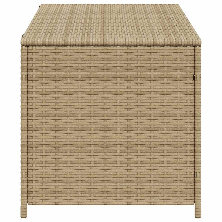 opbevaringsboks til haven 190 l polyrattan beige