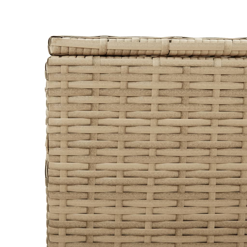 opbevaringsboks til haven 469 l polyrattan beige