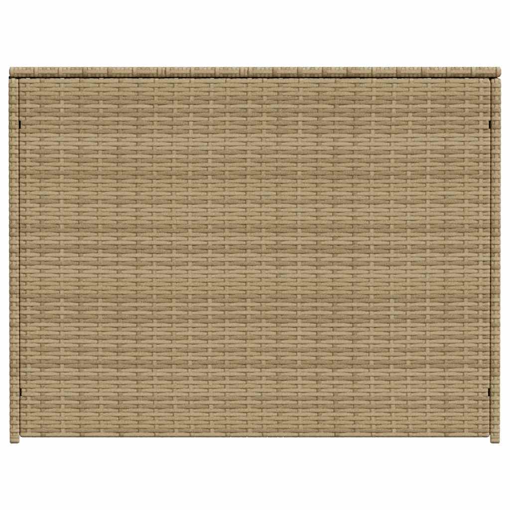 opbevaringsboks til haven 984 l polyrattan beige