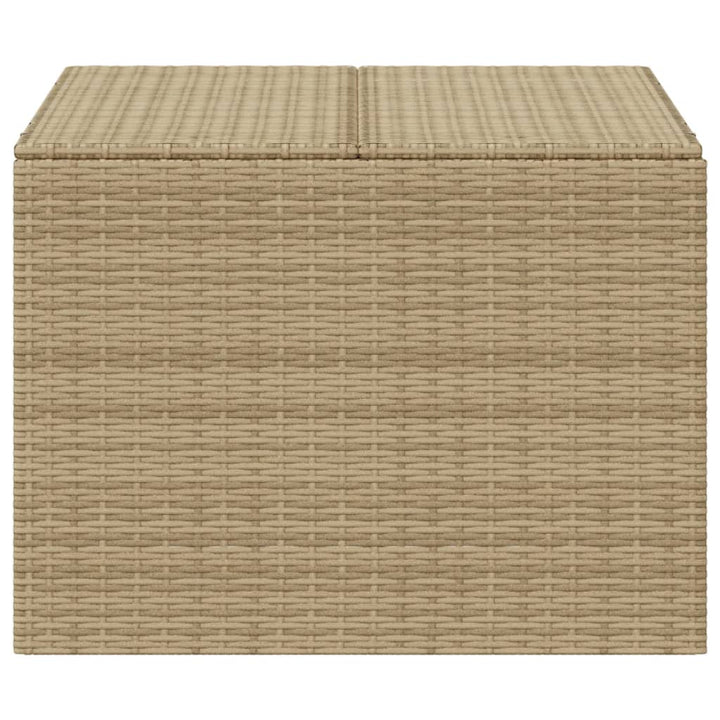 opbevaringsboks til haven 291 l polyrattan beige