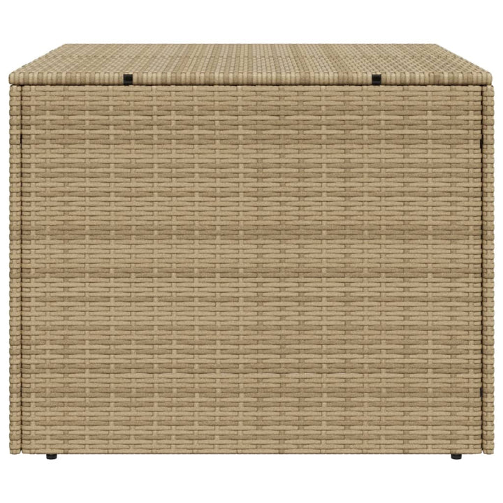 opbevaringsboks til haven 291 l polyrattan beige