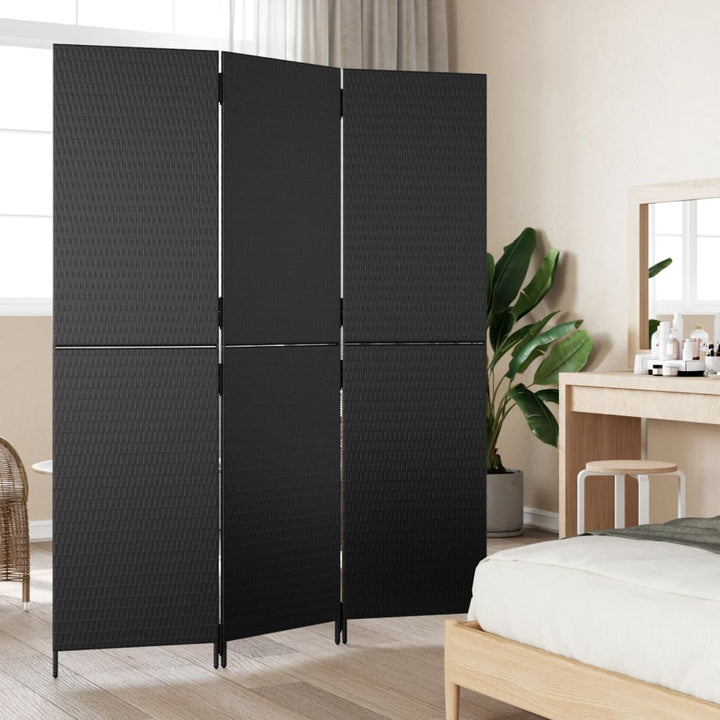 rumdeler 3 paneler polyrattan sort