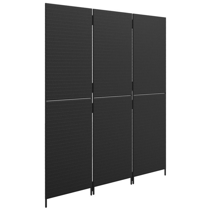 rumdeler 3 paneler polyrattan sort