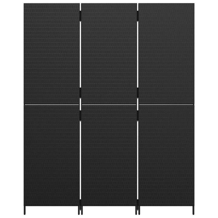 rumdeler 3 paneler polyrattan sort
