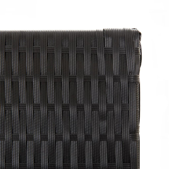 rumdeler 3 paneler polyrattan sort