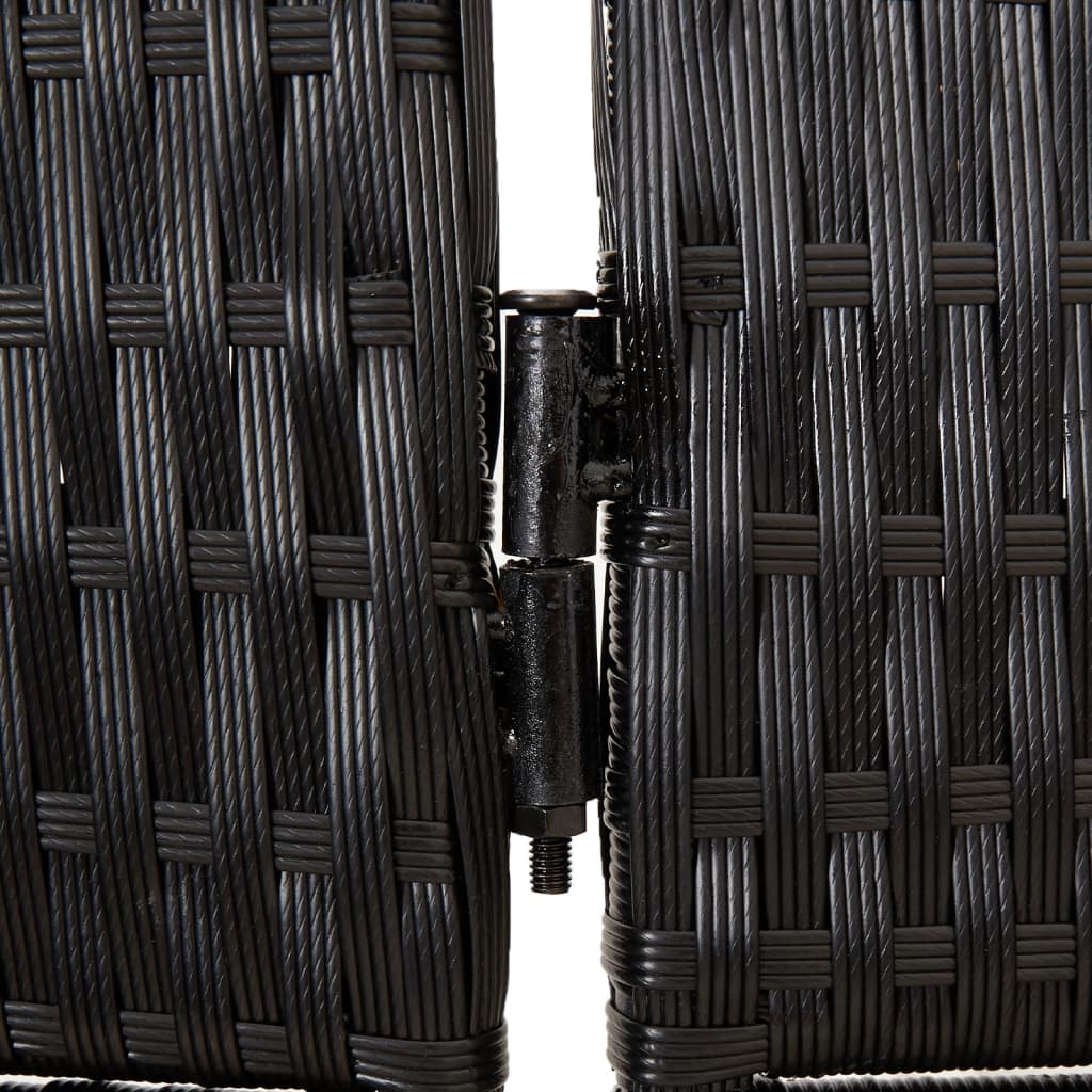 rumdeler 3 paneler polyrattan sort