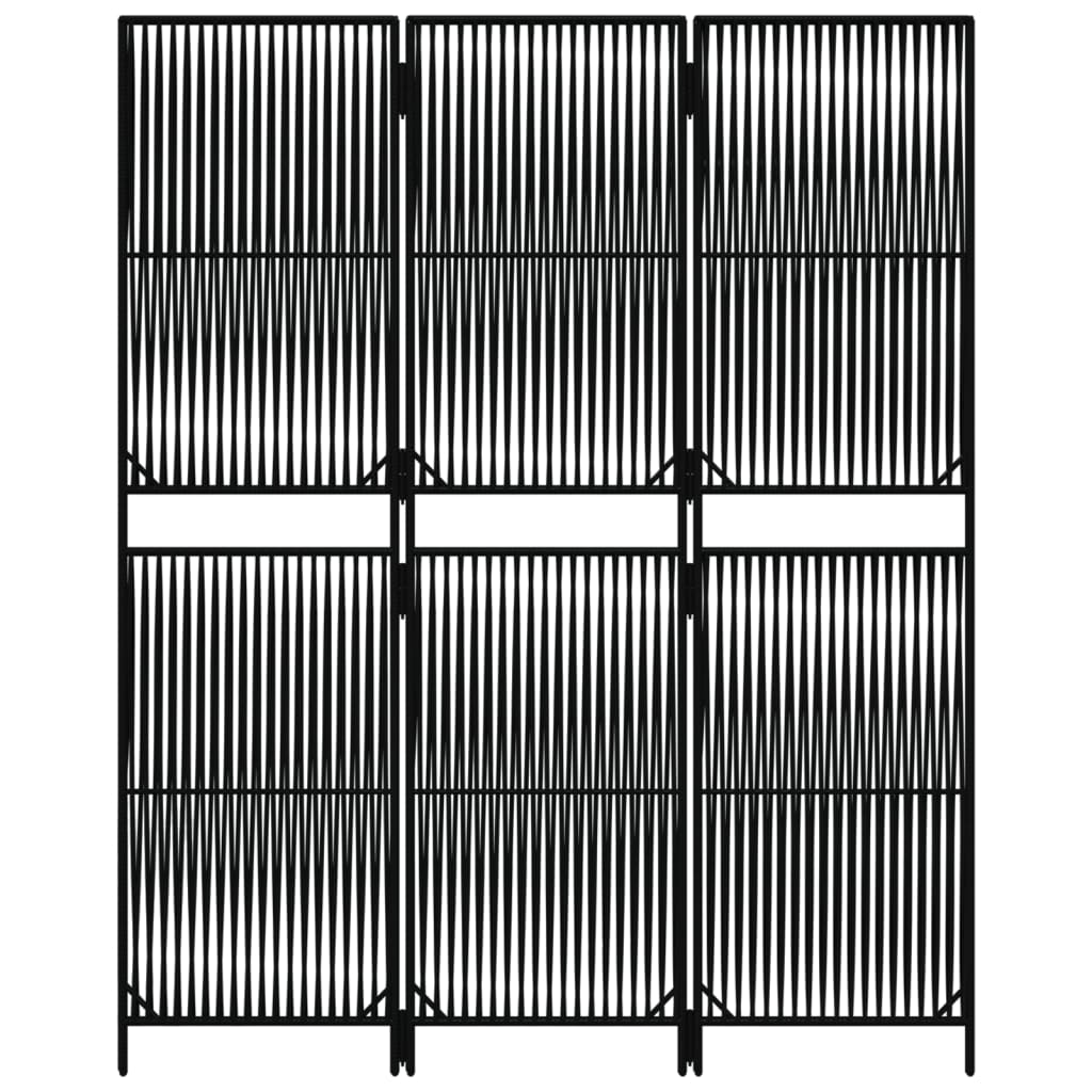 rumdeler 3 paneler polyrattan sort