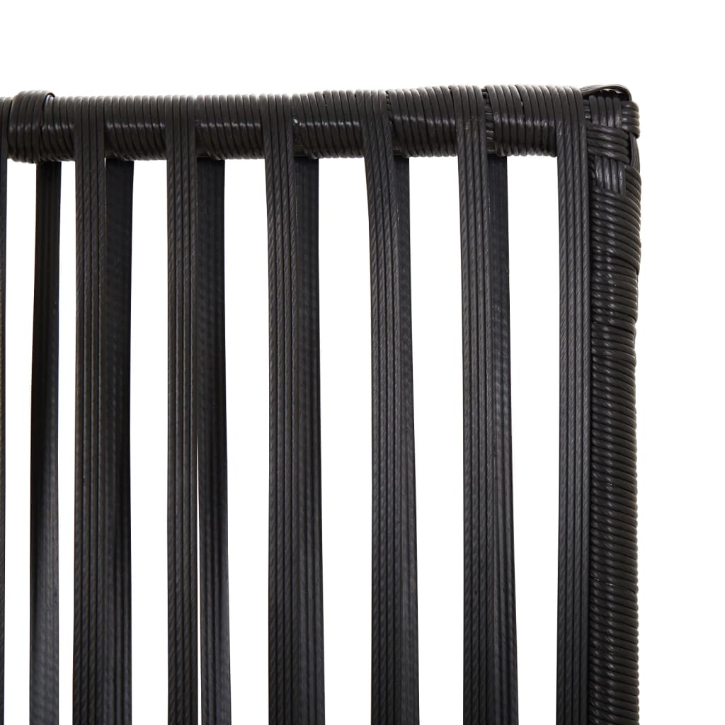 rumdeler 3 paneler polyrattan sort