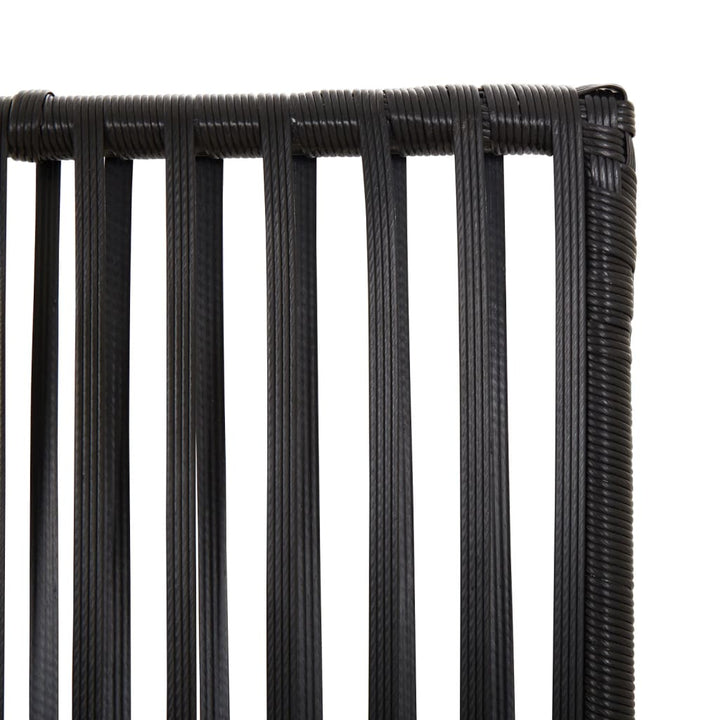 rumdeler 3 paneler polyrattan sort