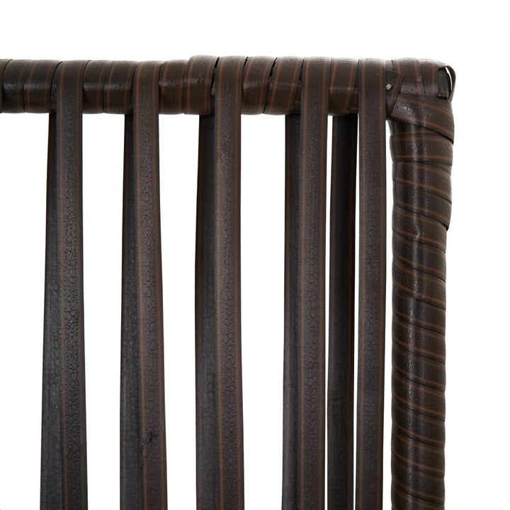 rumdeler 6 paneler polyrattan brun