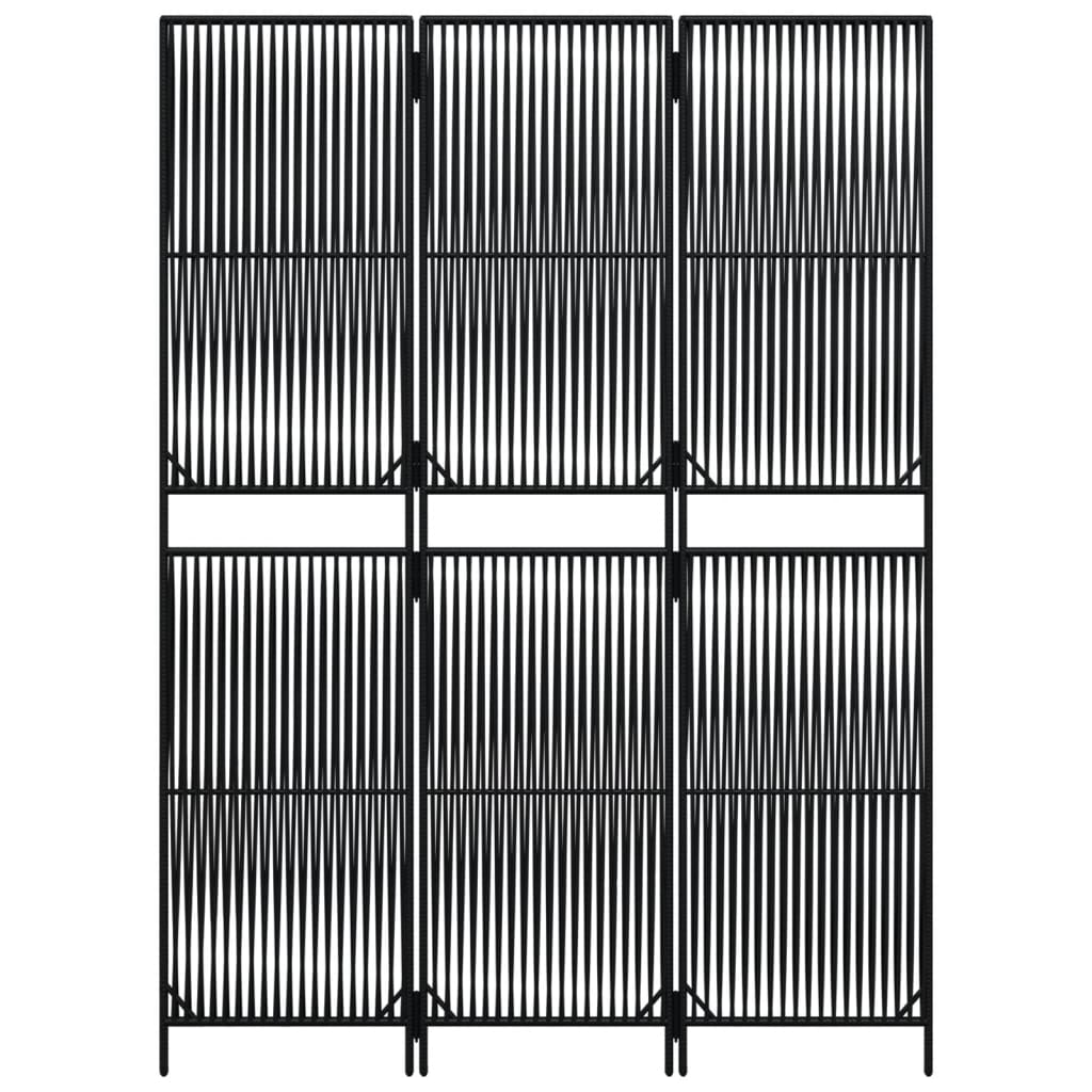rumdeler 3 paneler polyrattan sort
